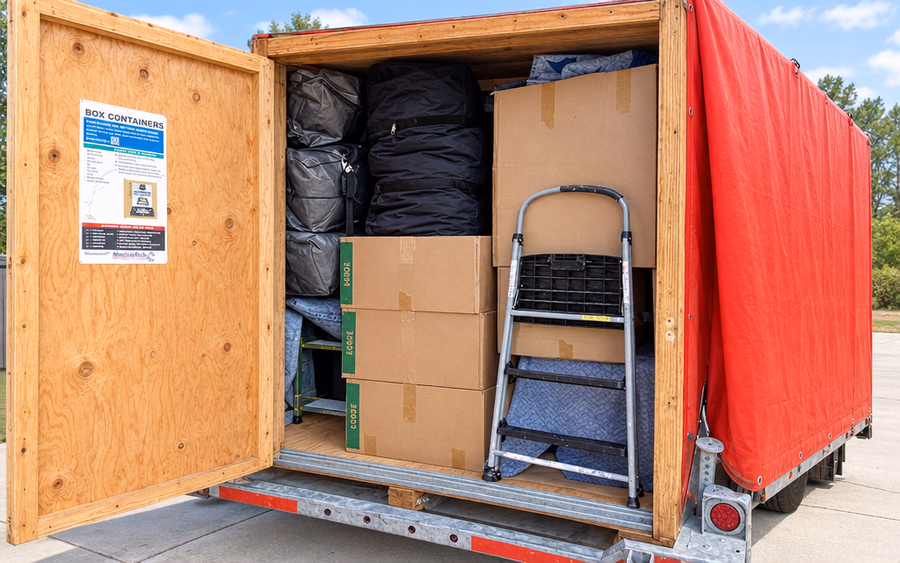 U-Box Delivery, Loading & Unloading at Packed Moving Solutions