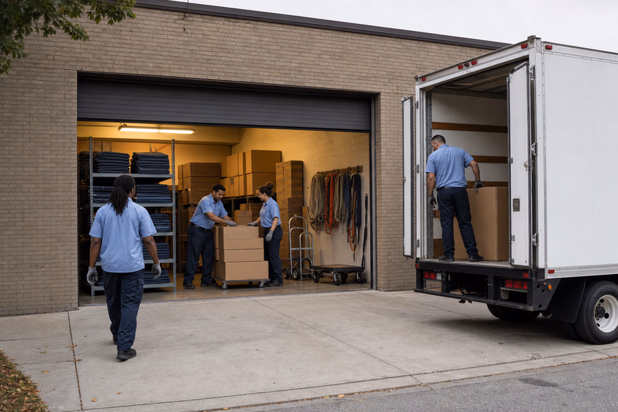 Packed Moving Solutions crew in Elmwood Park, IL